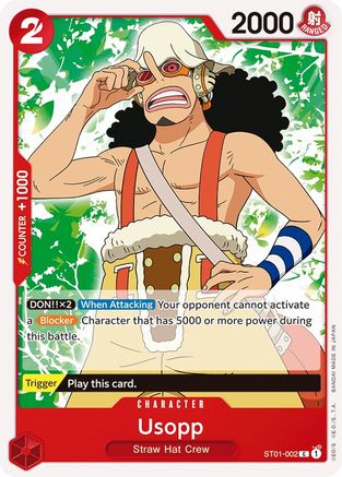 Usopp (ST01-002) - Deck de démarrage 1 : L'équipage du Chapeau de paille
