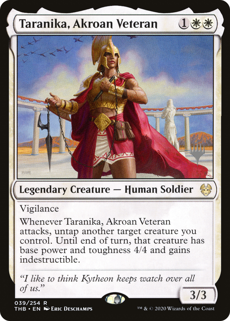 Taranika, Akroan Veteran (PPTHB-39P) - Theros Beyond Death Promos Foil