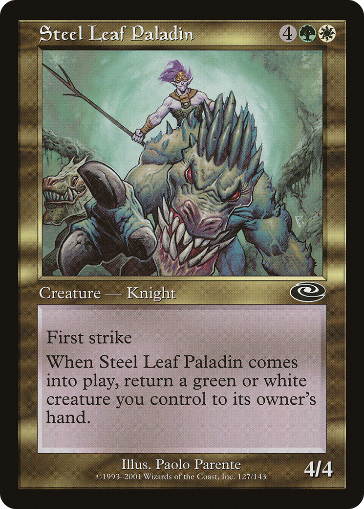 Paladin Feuille d'Acier (PLS-127) - Planeshift Foil