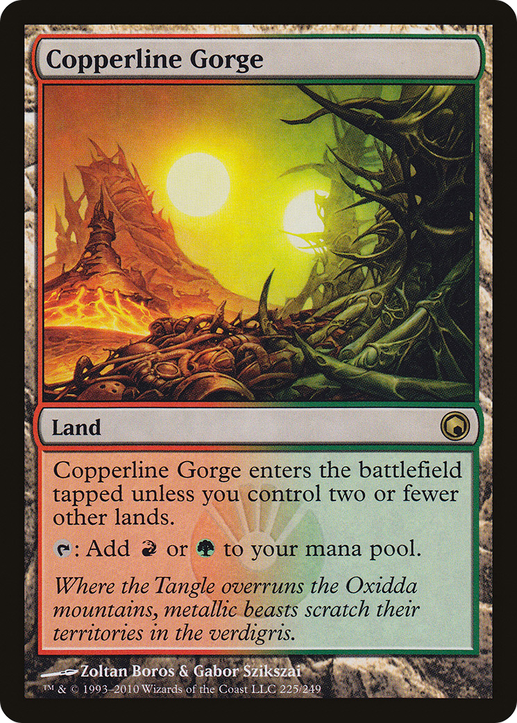 Copperline Gorge (SOM-225) - Cicatrices de Mirrodin