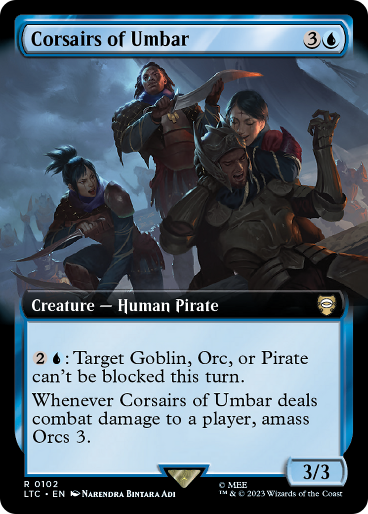Corsairs of Umbar (Extended Art) (LTC-102) - Tales of Middle-earth Commander: (Extended Art) Foil