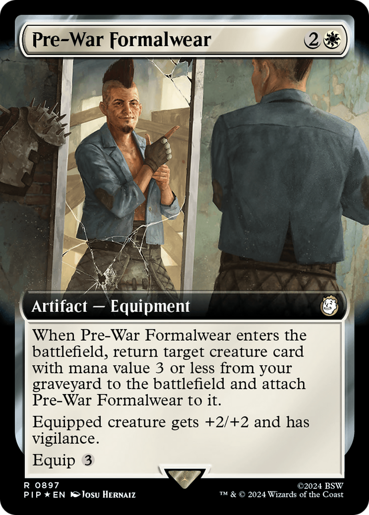 Pre-War Formalwear (Extended Art) (Surge Foil) (PIP-897) - Fallout: (Extended Art) Foil