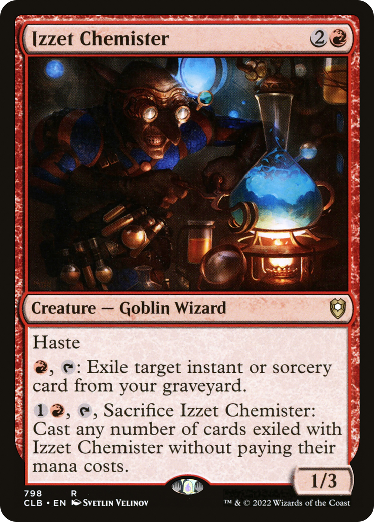 Chimiste Izzet (CLB-798) - Commander Legends : La Bataille de Baldur's Gate