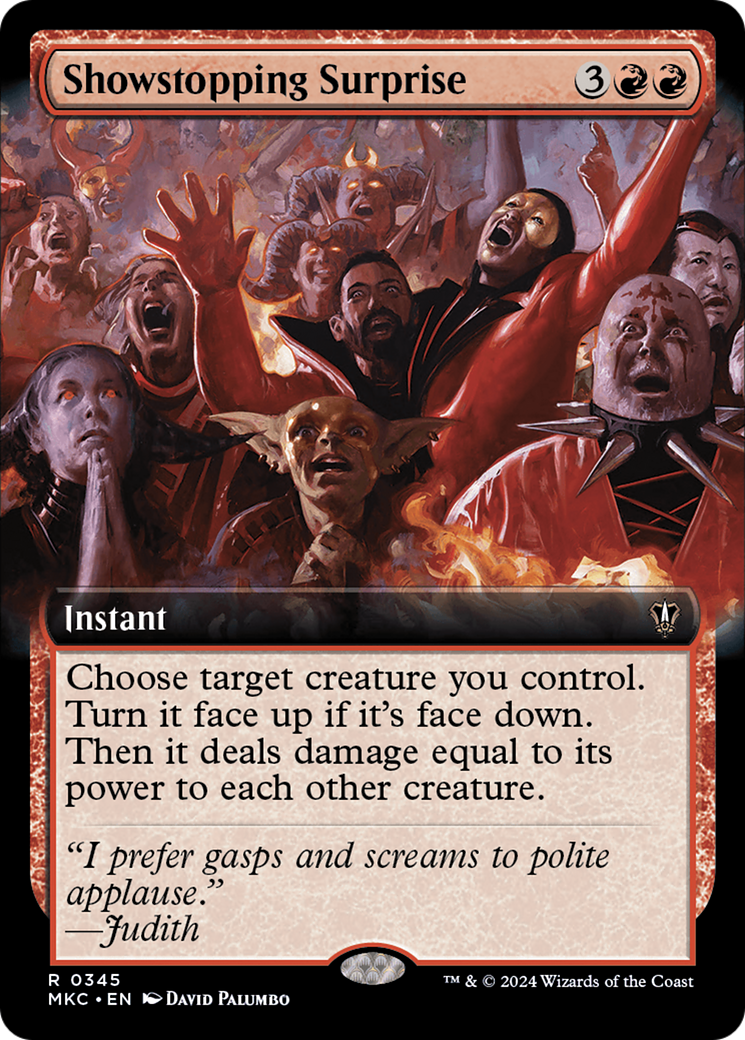 Showstopping Surprise (Extended Art) (MKC-345) - Murders at Karlov Manor Commander: (Extended Art)