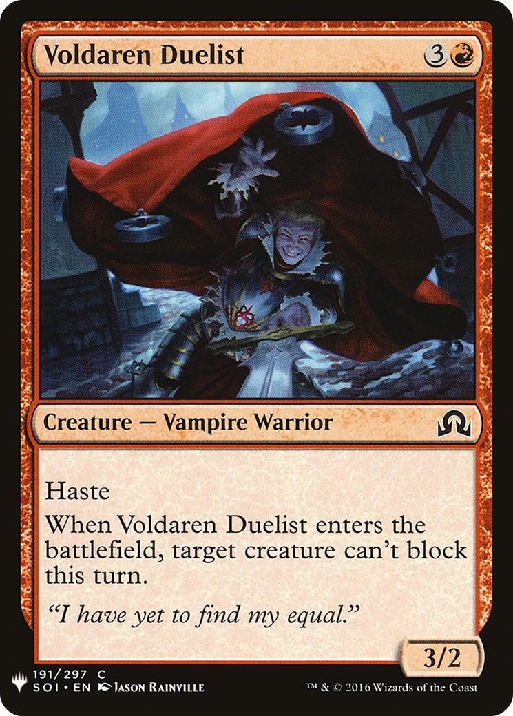 Voldaren Duelist (LIST-SOI-191) - The List