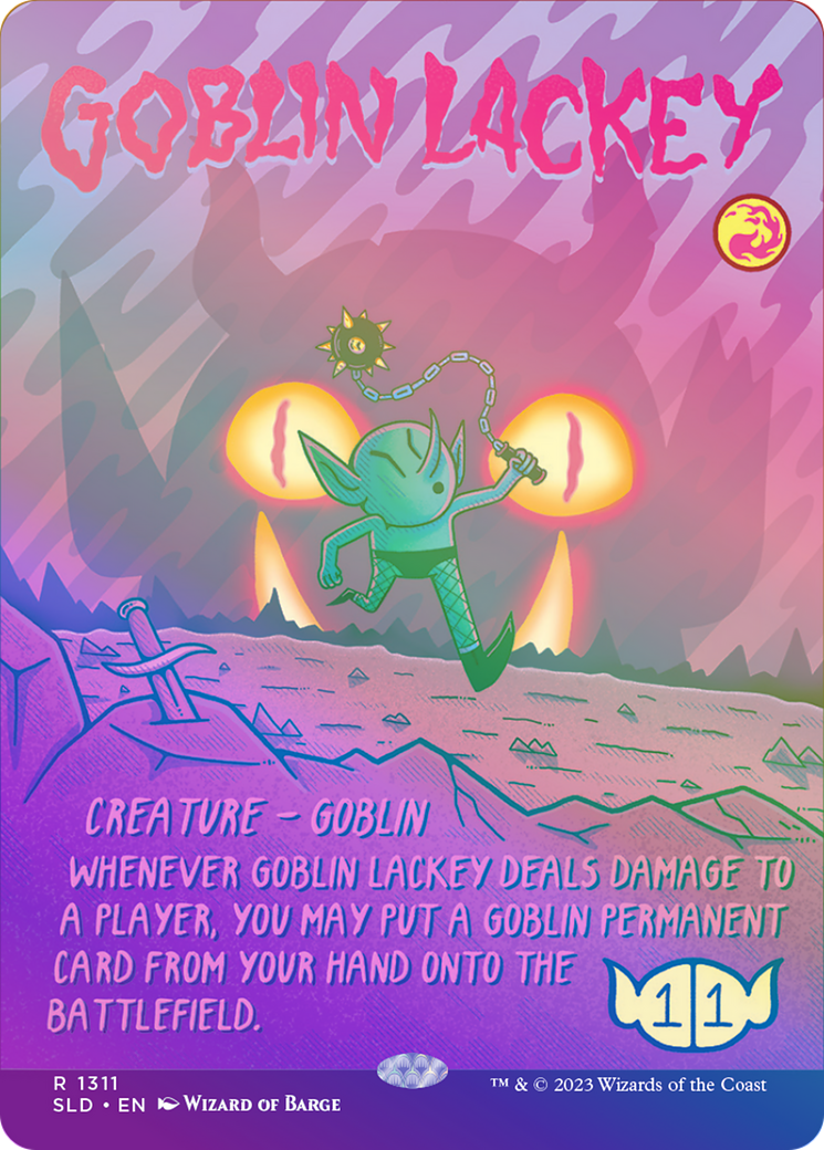 Goblin Lackey (1311) (Rainbow Foil) (SLD-1311) - Secret Lair Drop (Borderless) Foil