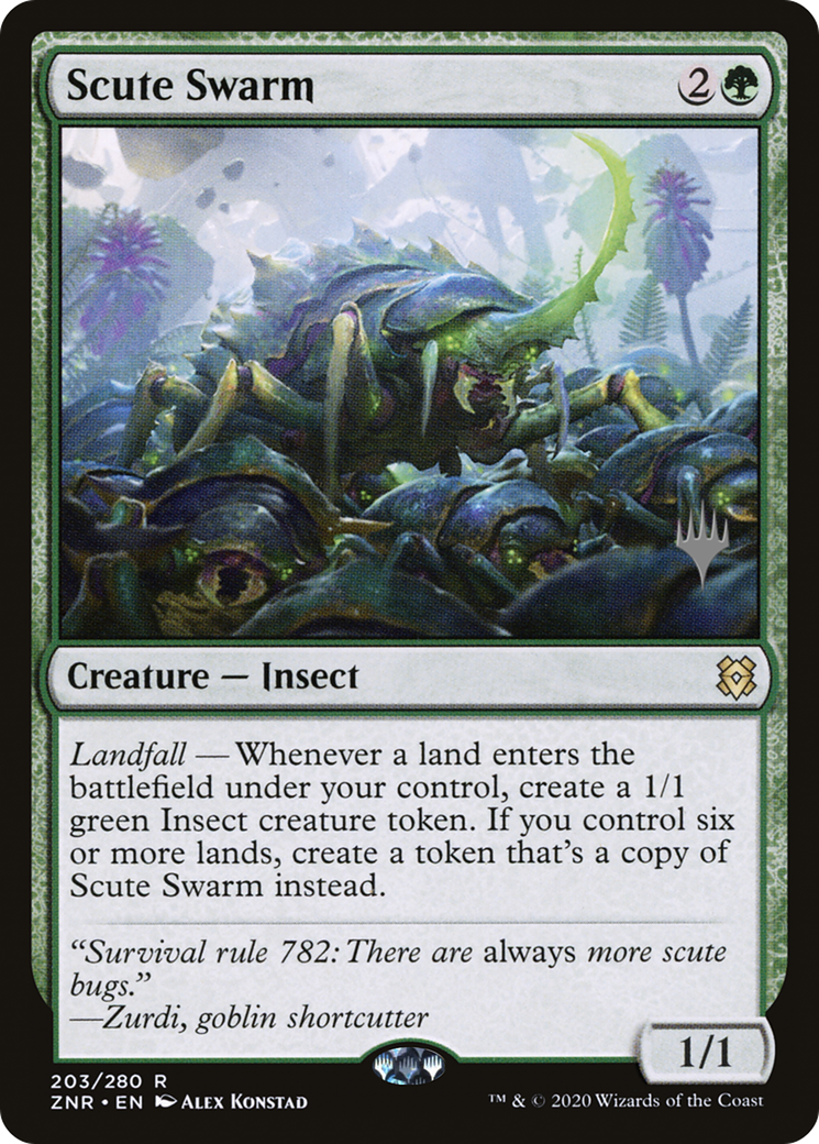 Scute Swarm (PPZNR-203P) - Promotions Zendikar Rising