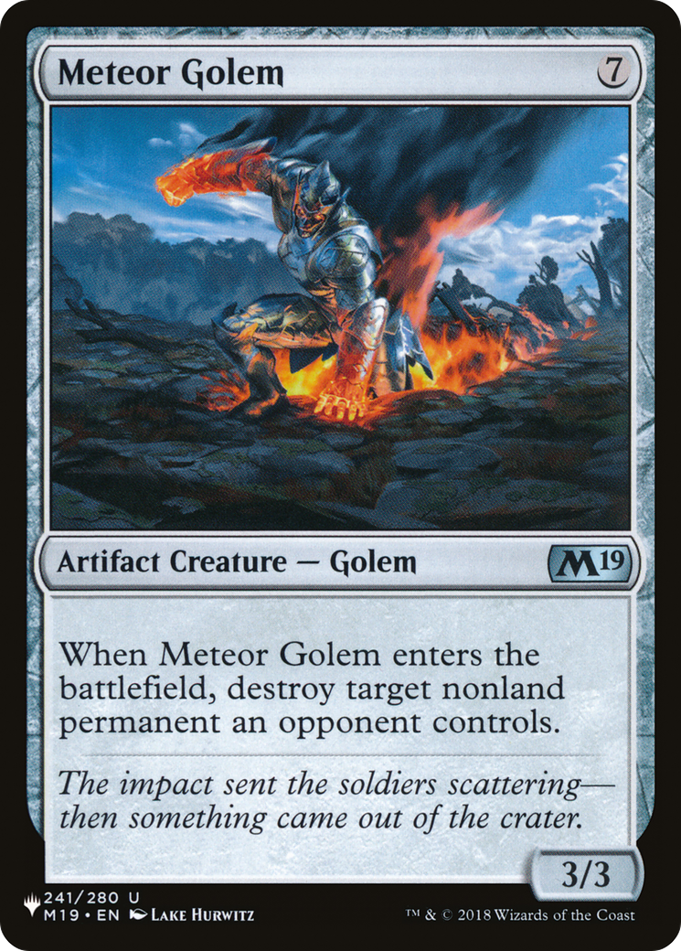 Meteor Golem (LIST-M19-241) - The List