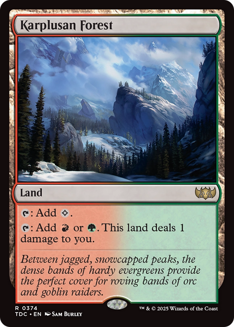 Forêt de Karplusan (TDC-374) - Commandant : Tarkir : Tempête de dragons