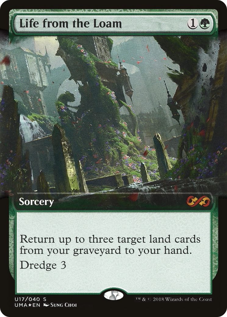 Life from the Loam (UMA:BT-U17) - Ultimate Box Topper: (Extended Art) Foil