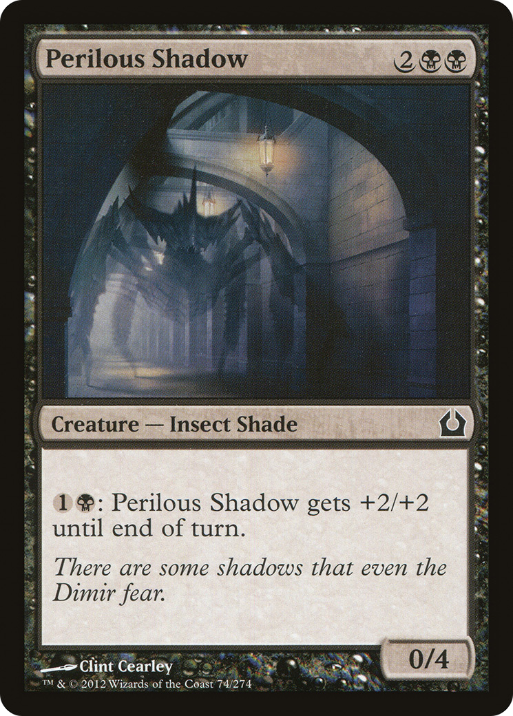 Perilous Shadow (RTR-074) - Return to Ravnica Foil