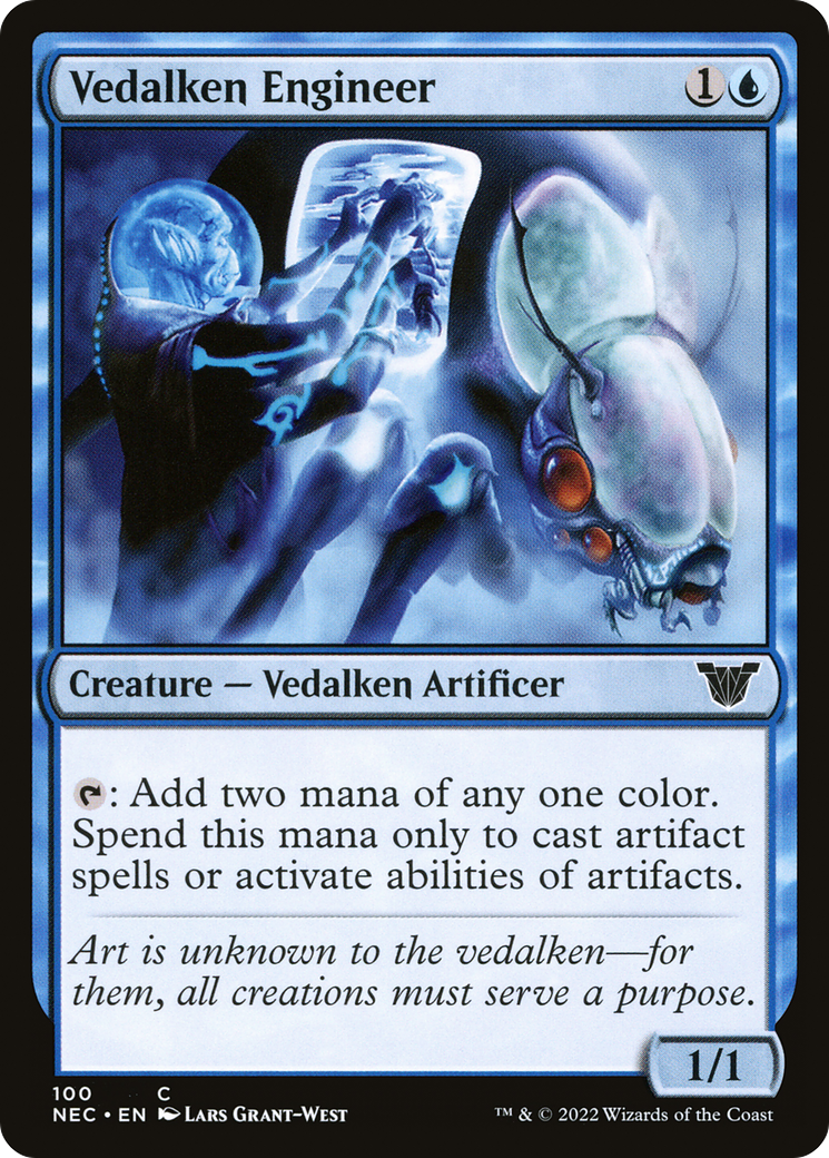 Vedalken Engineer (NEC-100) - Neon Dynasty Commander
