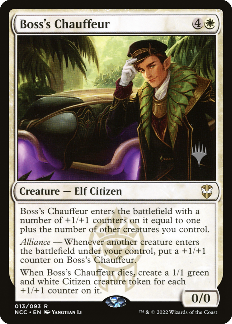 Boss's Chauffeur (PPSNC-13P) - New Capenna Commander Promos Foil