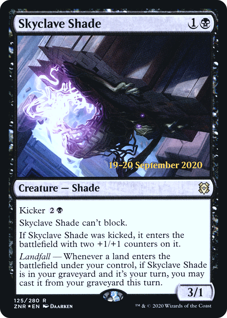 Skyclave Shade (PRE-125S) - Feuille promotionnelle Zendikar Rising