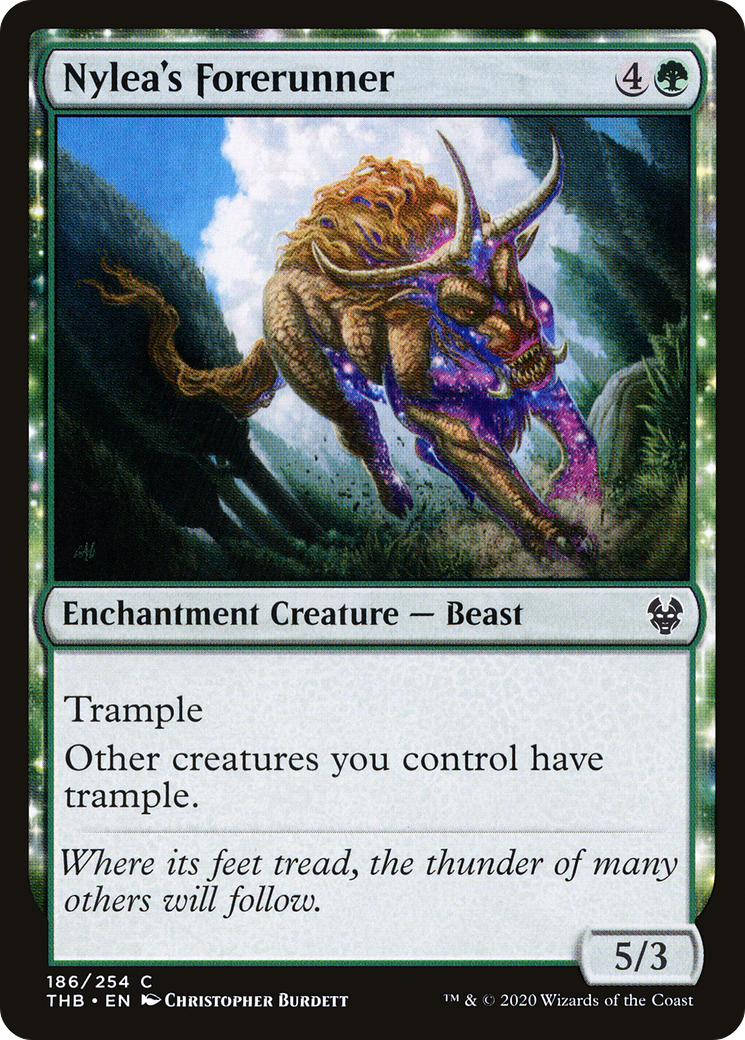 Nylea's Forerunner (THB-186) - Theros Beyond Death: (enchantment) Foil