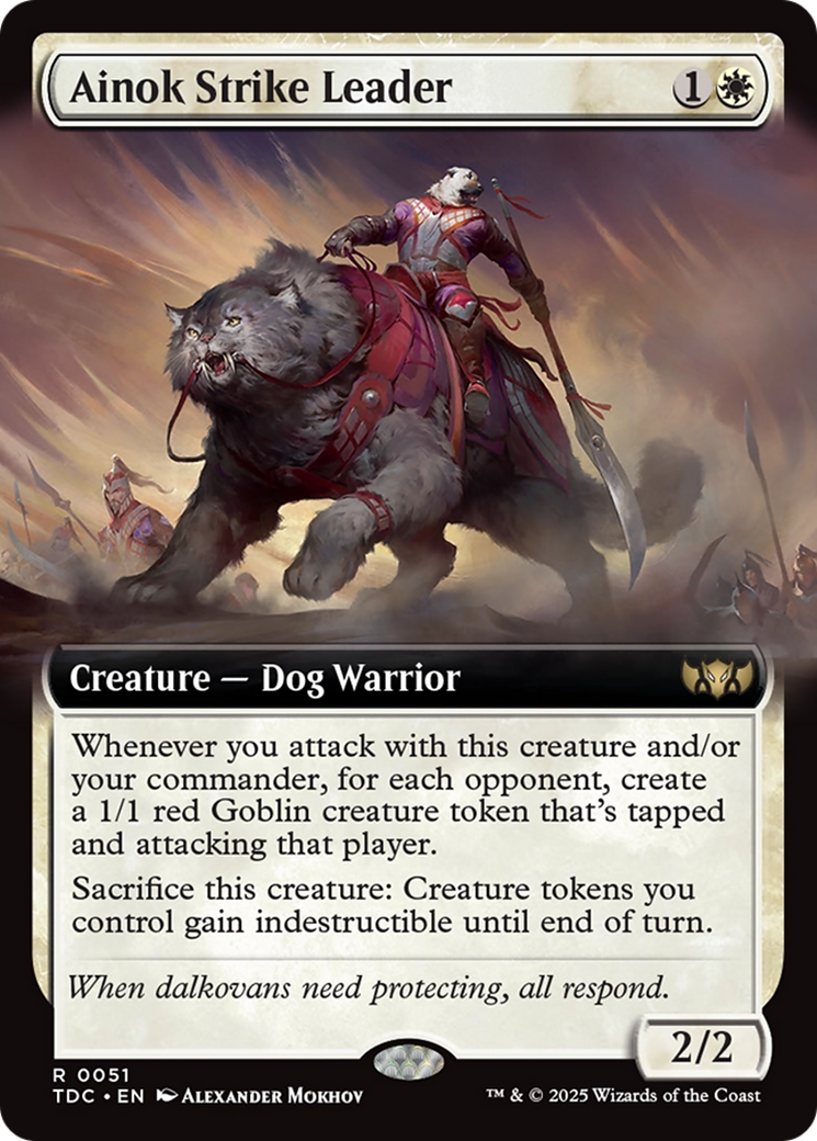 Chef d'attaque Ainok (Extended Art) (TDC-051) - Commandant : Tarkir : Tempête de dragons