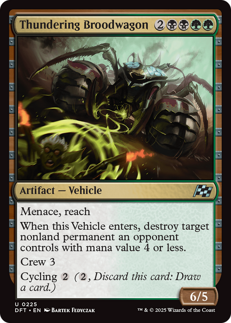 Broodwagon tonitruant (DFT-225) - Feuille d'Aetherdrift