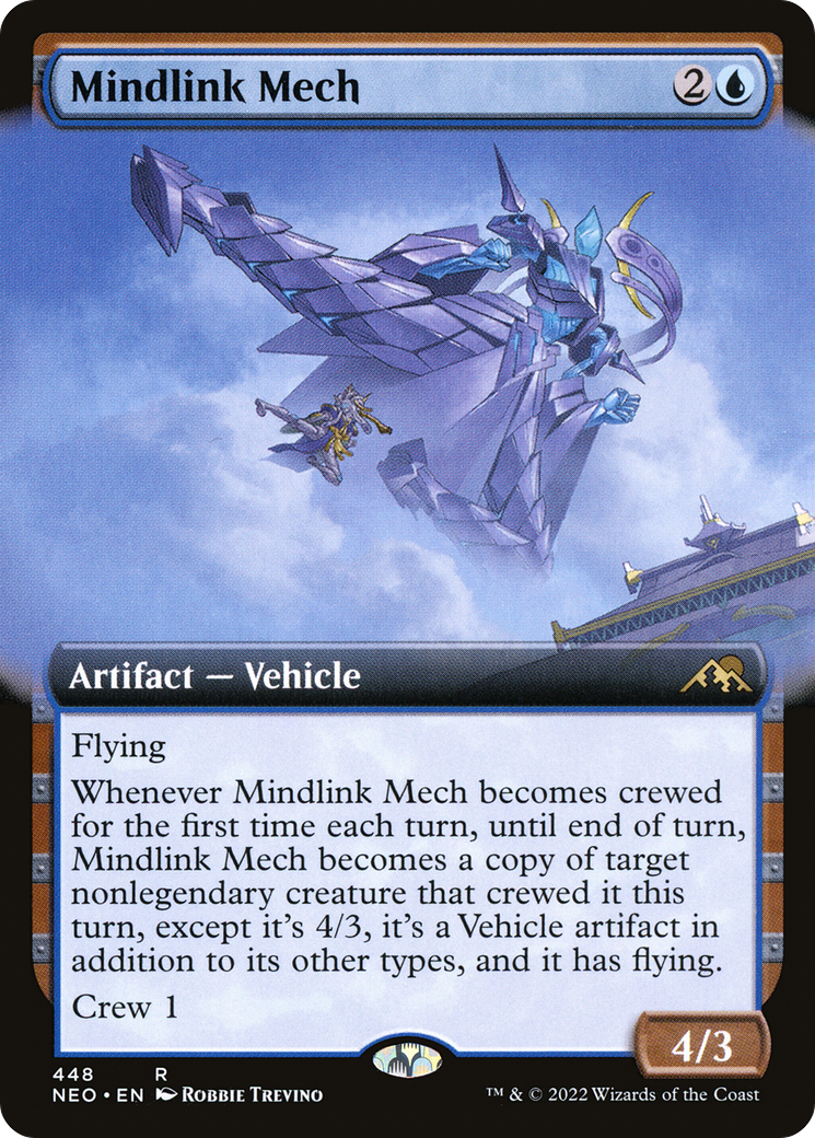 Mindlink Mech (Extended Art) (NEO-448) - Kamigawa: Neon Dynasty: (Extended Art)