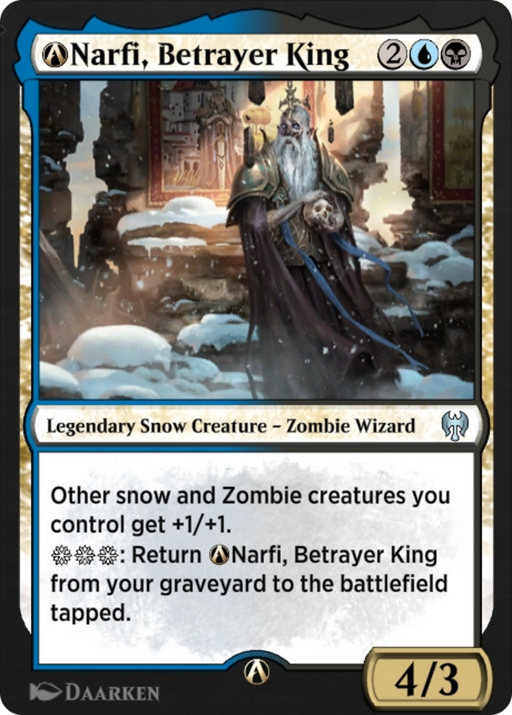 A-Narfi, roi traître (KHM-A-224) - Kaldheim : (neige)