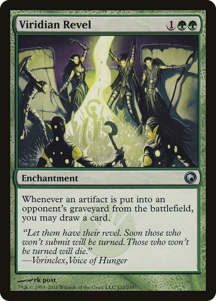 Viridian Revel (SOM-132) - Feuille des Cicatrices de Mirrodin