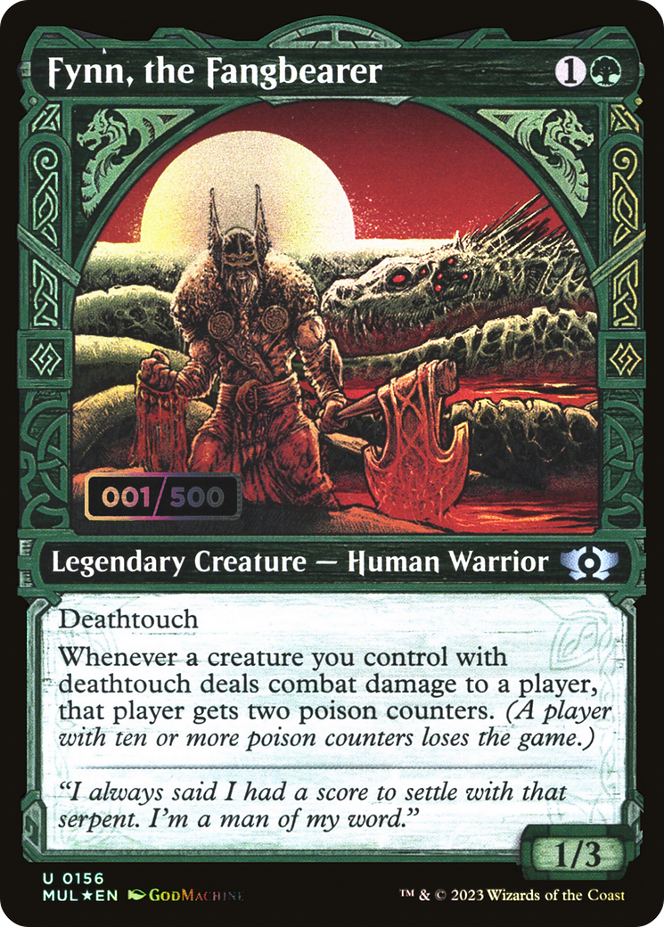 Fynn, the Fangbearer (Serial Numbered) (MUL-156) - Multiverse Legends: (Showcase) Foil