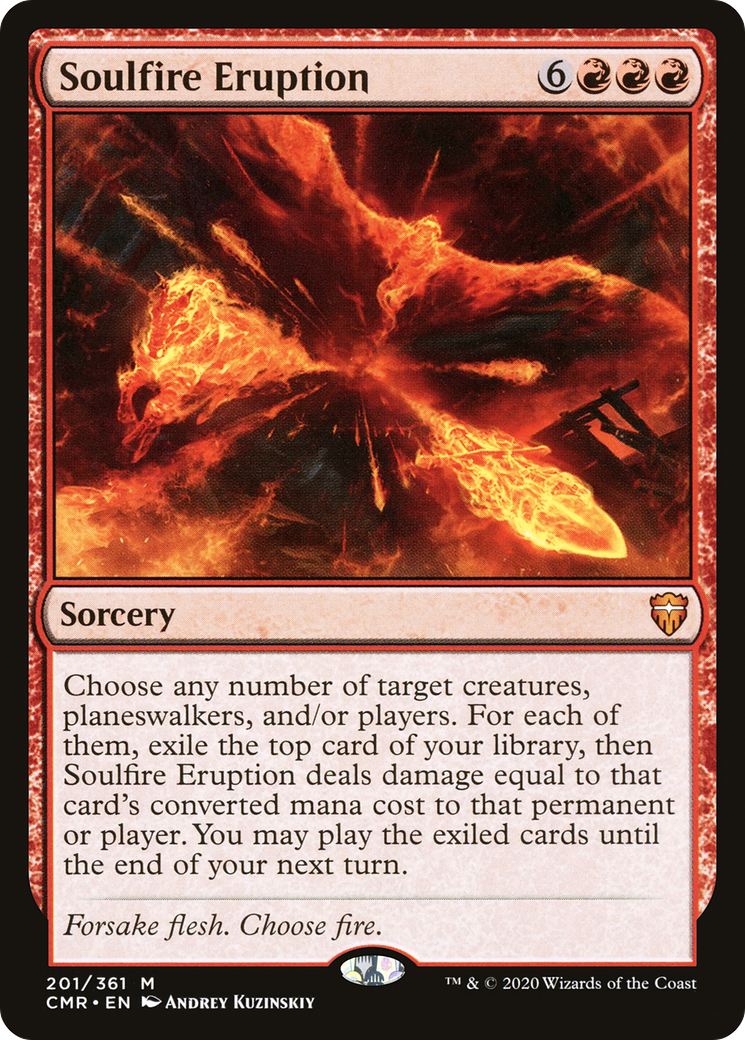 Éruption de feu d'âme (CMR-201) - Commander Legends Foil