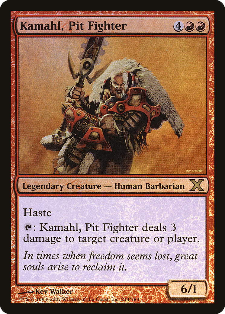 Kamahl, Pit Fighter (10E-214★) - Tenth Edition Foil