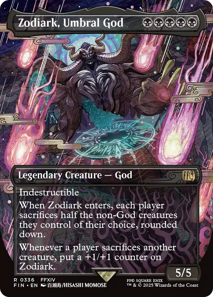 Zodiark, Umbral God (FIN-336) - FINAL FANTASY (Borderless) Foil
