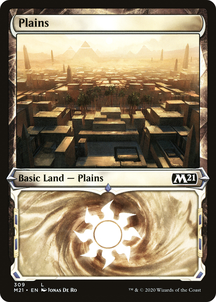 Plains (Showcase) (M21-309) - Core Set 2021: (Showcase) Foil