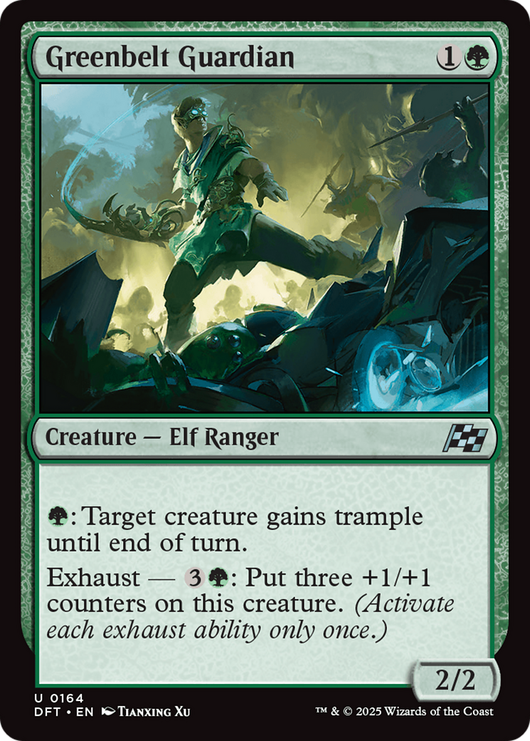 Gardien de la ceinture verte (-164) - Feuille d'Aetherdrift
