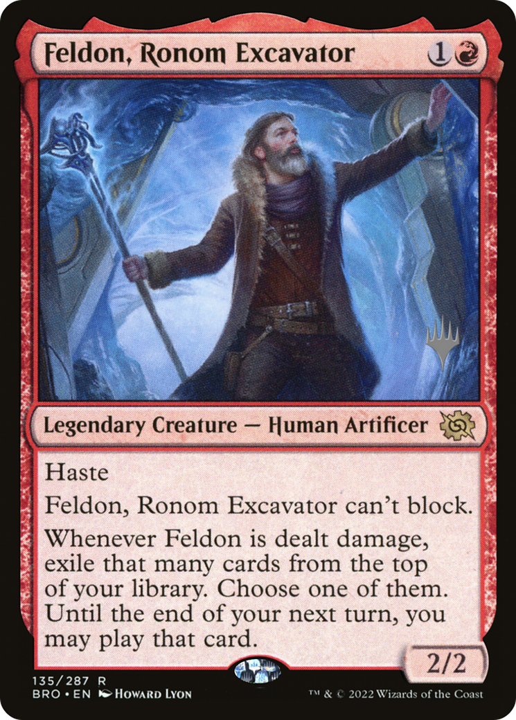 Feldon, Ronom Excavator (PPBRO-135) - The Brothers' War Promos Foil