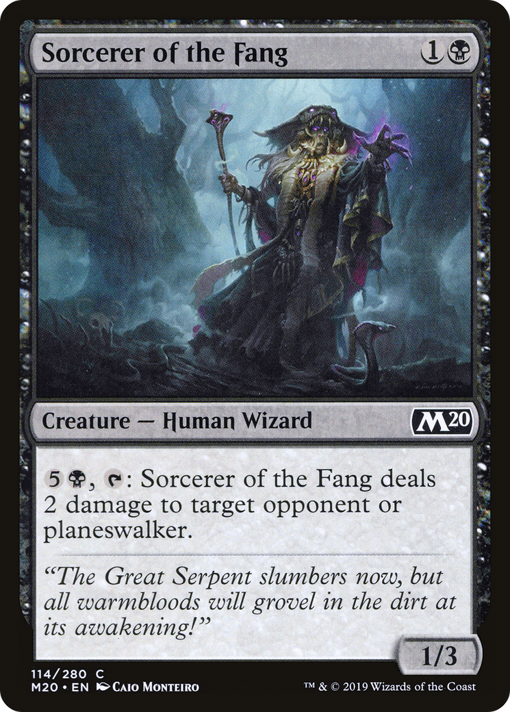 Sorcerer of the Fang (M20-114) - Core Set 2020