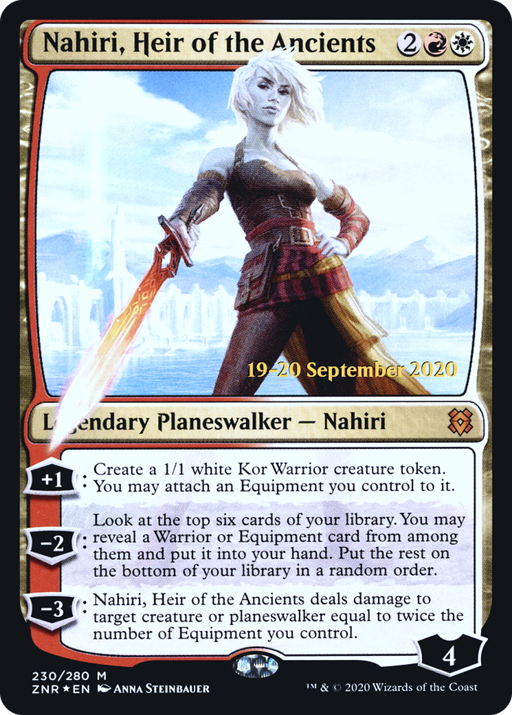 Nahiri, Heir of the Ancients (PRE-230S) - Zendikar Rising Promos Foil