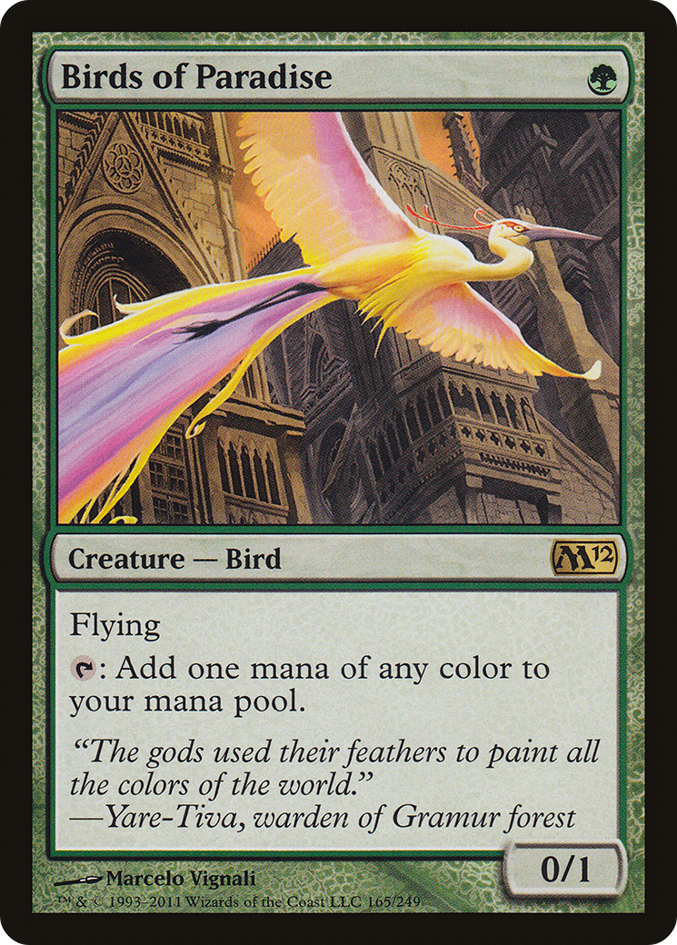 Oiseaux de paradis (M12-165) - Magic 2012 Foil