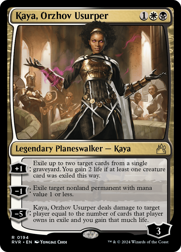 Kaya, l'usurpateur d'Orzhov (RVR-194) - Ravnica Remastered Foil