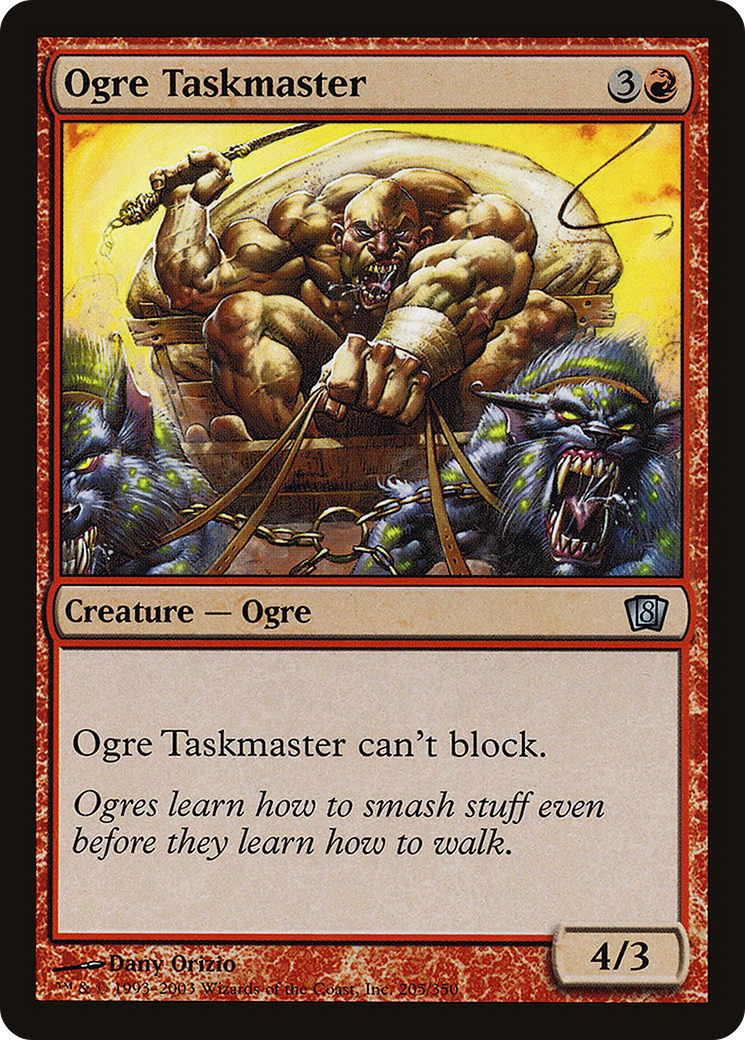 Ogre Taskmaster (8ED-205★) - Eighth Edition Foil