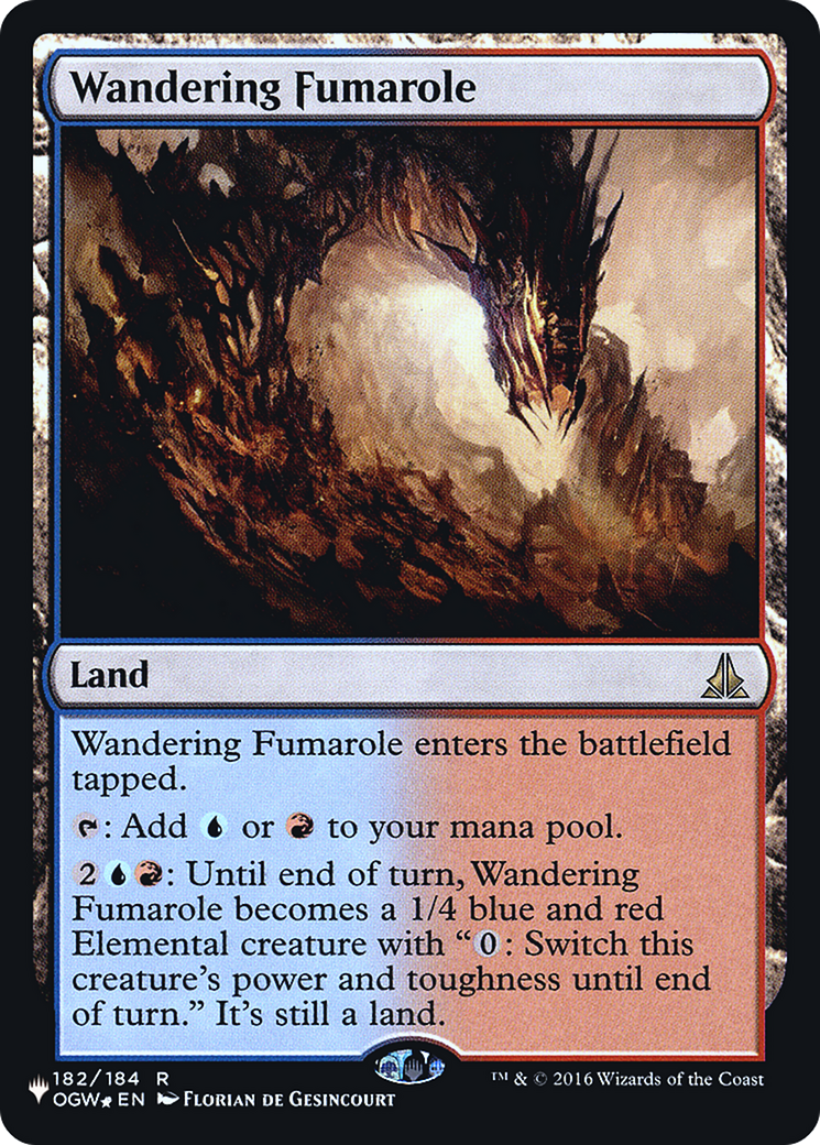 Wandering Fumarole (LIST-OGW-182) - The List Foil