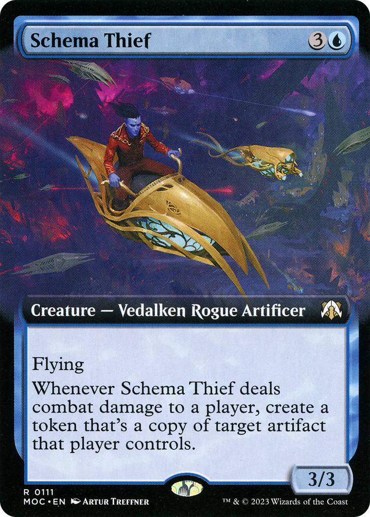 Schema Thief (Extended Art) (MOC-111) - March of the Machine Commander: (Extended Art) Foil