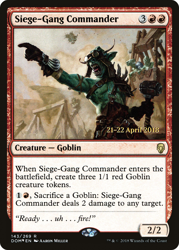 Commandant de gang de siège (PDOM-143S) - Dominaria Promos Foil
