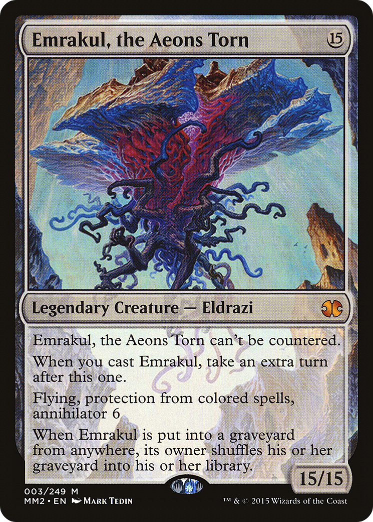 Emrakul, the Aeons Torn (MM2-003) - Modern Masters 2015 Foil