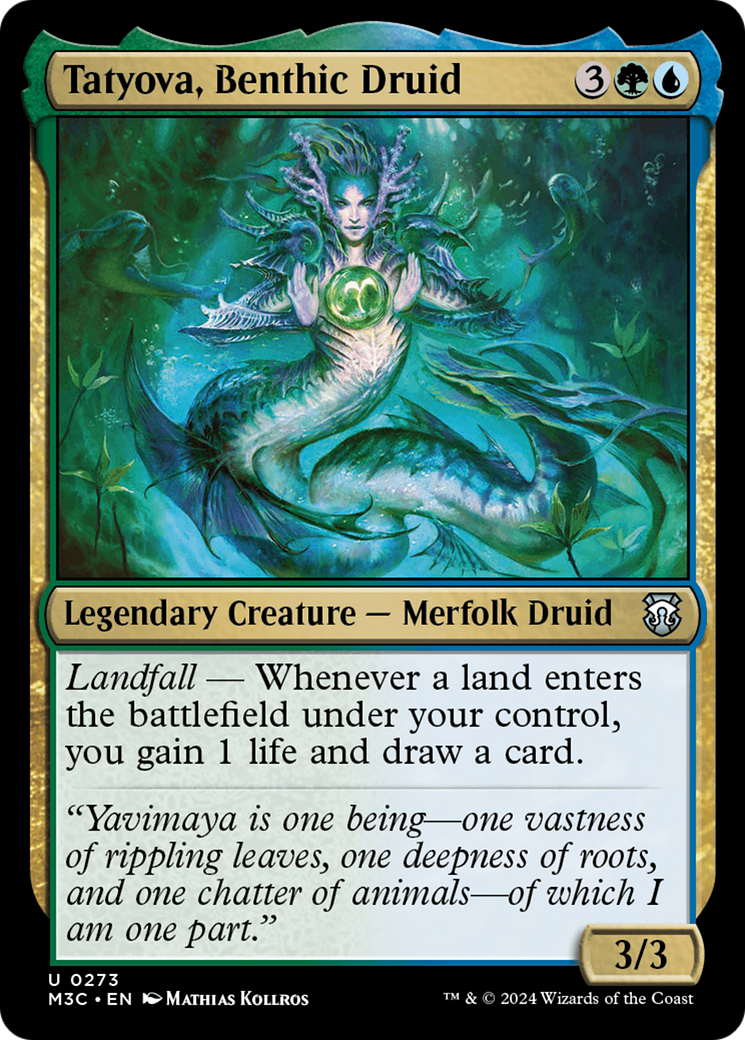 Tatyova, druide benthique (M3C-273) - Commandant de Modern Horizons 3