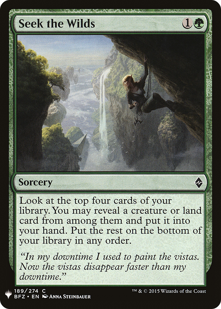 Seek the Wilds (LIST-BFZ-189) - The List