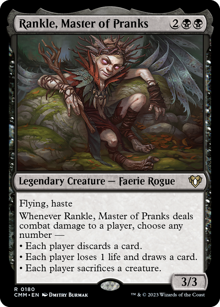 Rankle, Maître des Farces (CMM-180) - Commander Masters Foil