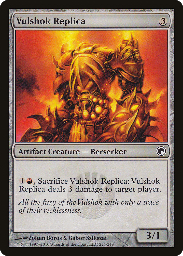 Réplique de Vulshok (SOM-221) - Feuille des Cicatrices de Mirrodin