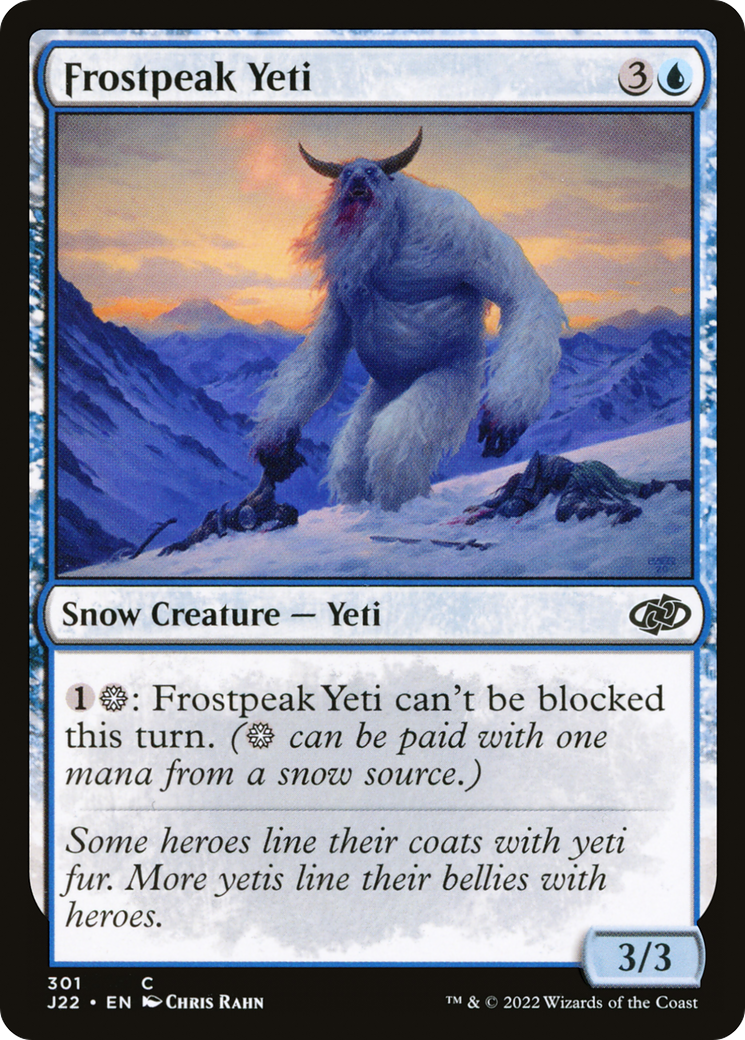 Frostpeak Yeti (J22-301) - Jumpstart 2022 : (neige)