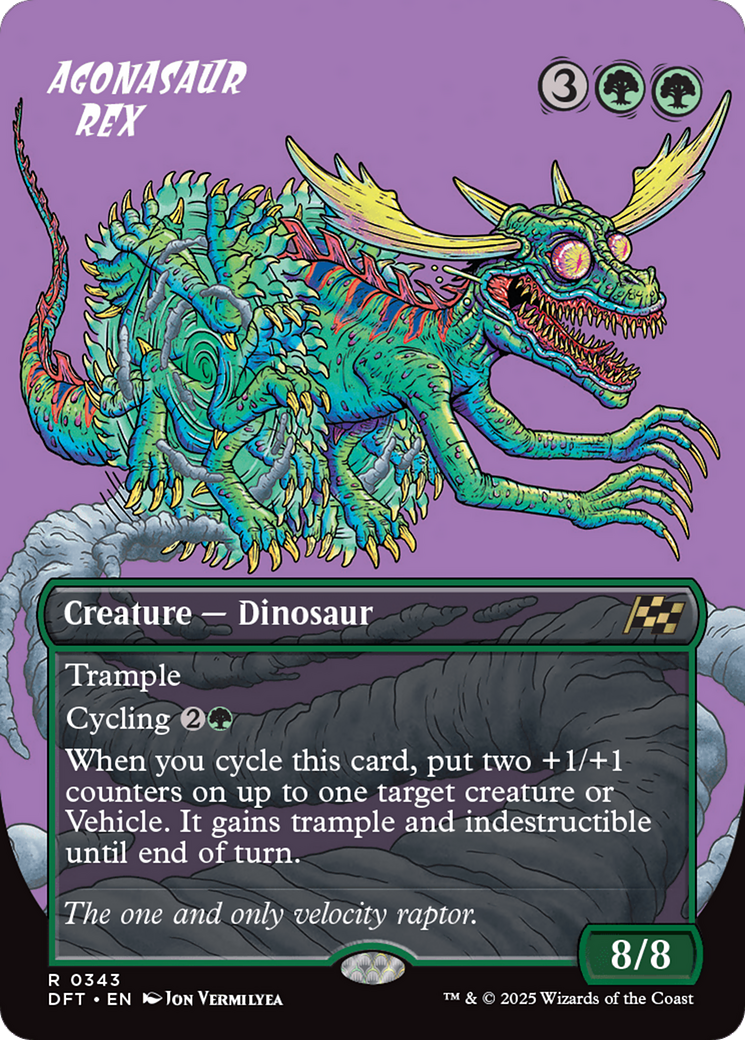 Agonasaur Rex (sans bordure) (DFT-343) - Feuille d'Aetherdrift