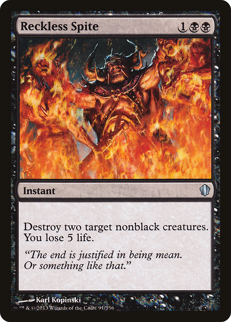 Malveillance téméraire (C13-091) - Commander 2013