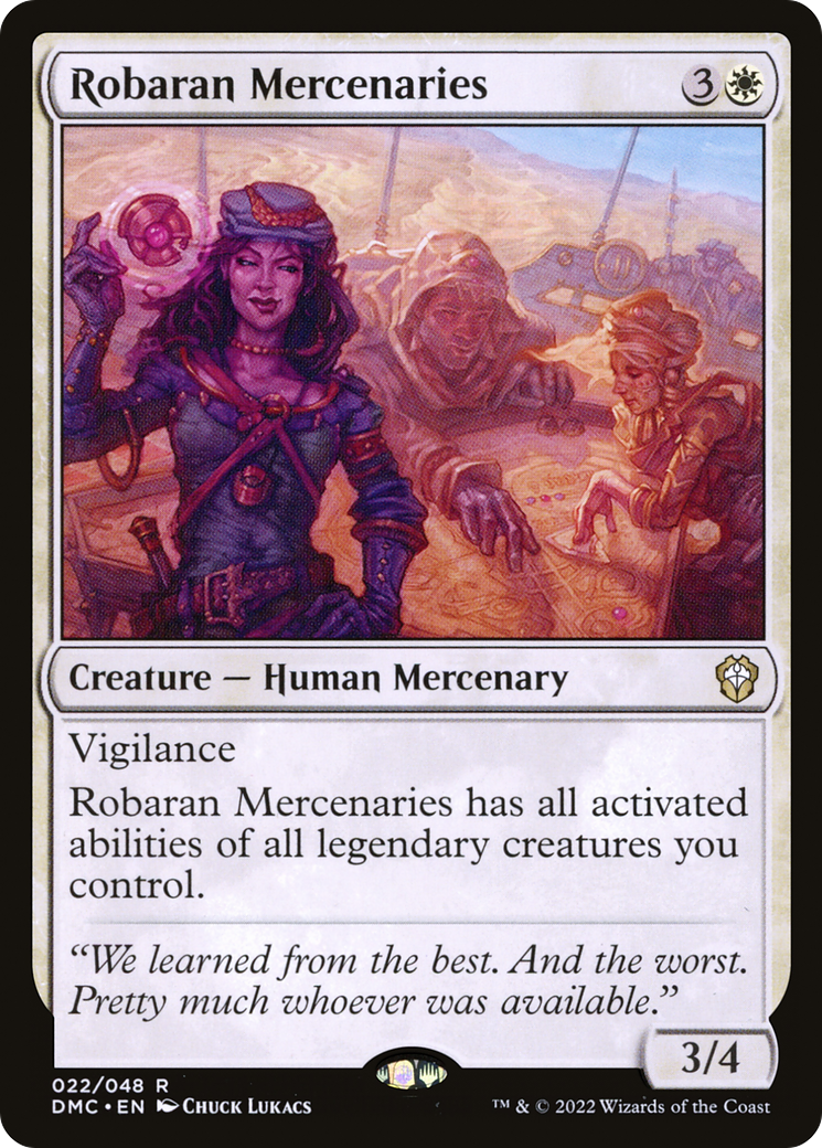 Mercenaires robarans (DMC-022) - Commandant uni de Dominaria