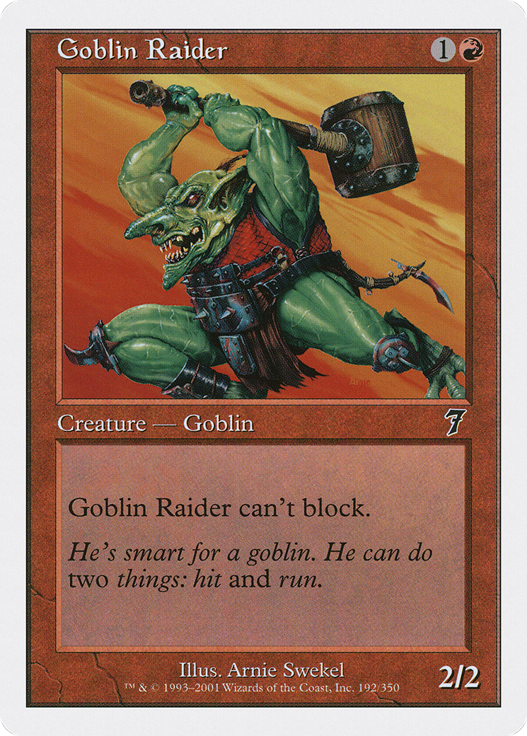 Goblin Raider (7ED-192) - Septième édition