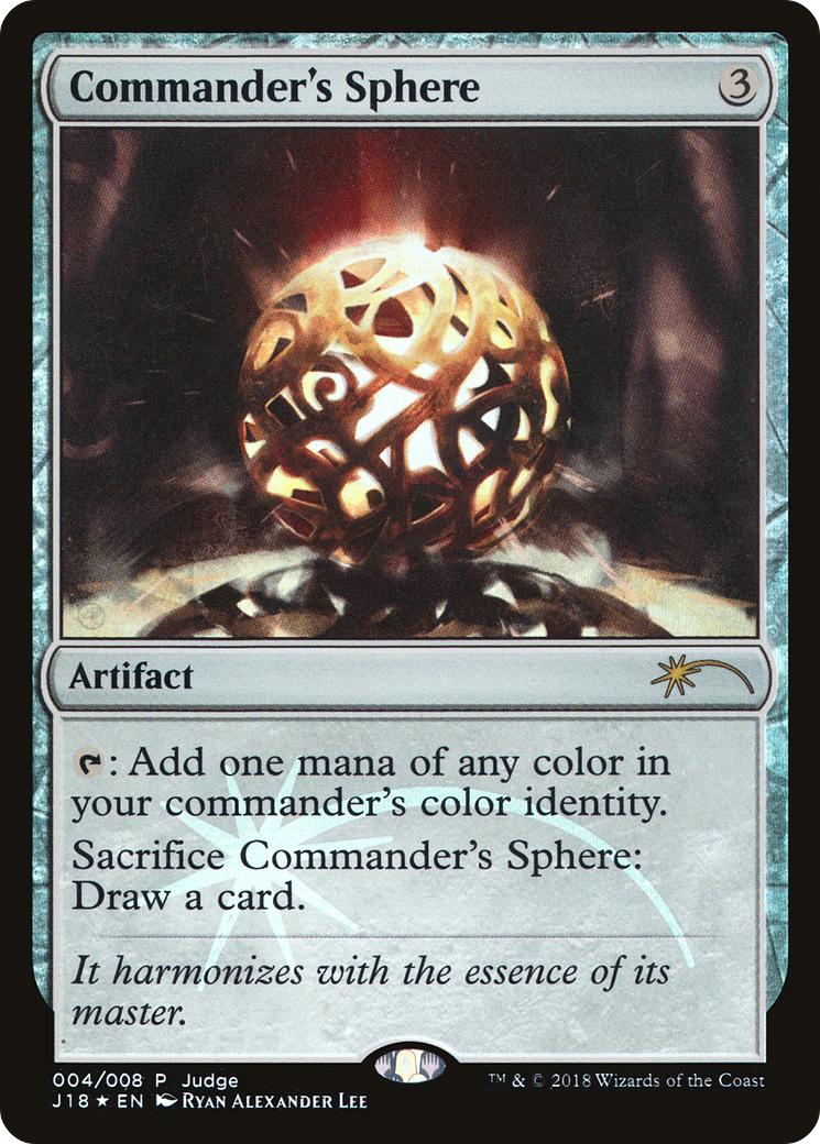 Commander's Sphere (JDG-004) - Judge Gift Cards 2018 Foil